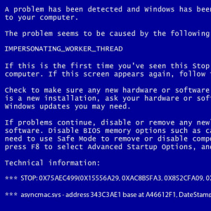 Blue Screen of Death