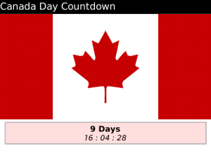 Canada Day Countdown