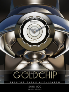 GOLDCHIP desktop Clock