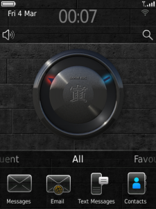 Futuristic Desktop Clock Taro for BlackBerry Smartphones