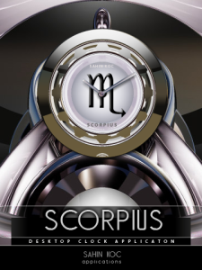 SCORPIUS desktop Clock