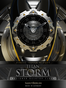 TITANSTORM designer desktop clock for BlackBerry Smartphone