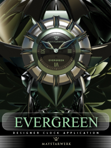 EVERGREEN Designer Desktop Clock