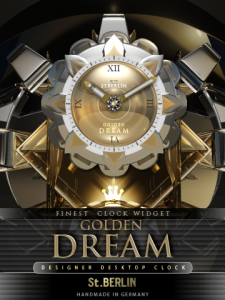 GOLDENDREAM HQ desktop clock