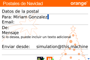 Postales Orange Navidad