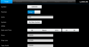 FX Trading Diary for blackberry app Screenshot