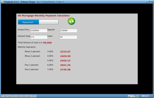 Uk Mortgage Calculator for blackberry app Screenshot