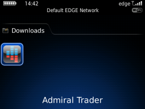 Admiral Trader for blackberry app Screenshot