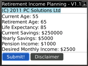 Retirement Income Planning
