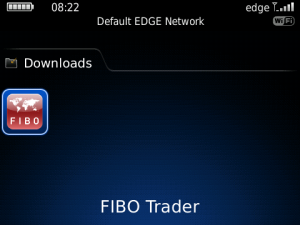 Fibo Trader for blackberry app Screenshot