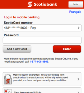 Scotiabank Mobile Banking Launcher