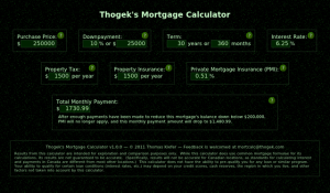 Thogek's Mortgage Calculator