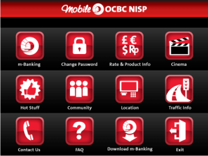 Mobile OCBC NISP for blackberry app Screenshot