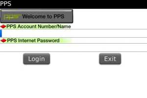 PPS on Mobile for blackberry app Screenshot