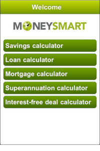 MoneySmart Financial Calculator for blackberry app Screenshot