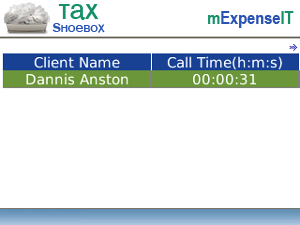 Tax Receipts Shoebox for blackberry app Screenshot
