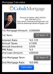 Thomas N Fadden's Mortgage Calculator