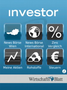 WirtschaftsBlatt investor mobile for blackberry app Screenshot