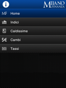 MF - Milano Finanza for blackberry app Screenshot