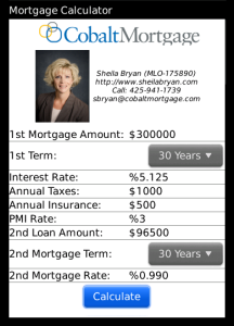 Sheila Bryan's Mortgage Calculator