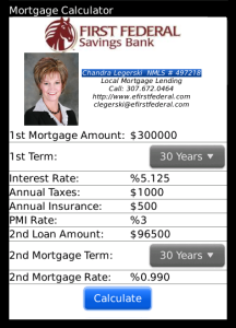 Chandra Legerski's Mortgage Calculator