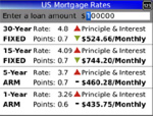 Freddie Mac Mobile for blackberry app Screenshot