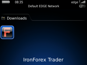 IronFx Trader for blackberry app Screenshot