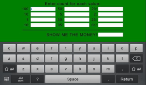 Money Count for blackberry app Screenshot