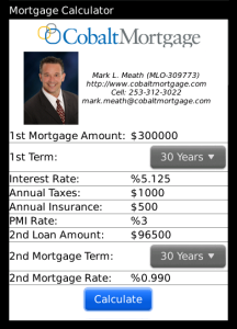Mark Meath's Mortgage Calculator