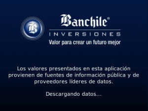 Banchile Inversiones for blackberry app Screenshot
