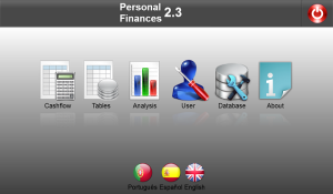 Personal Finances for blackberry app Screenshot