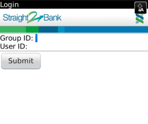 Straight2Bank for blackberry app Screenshot