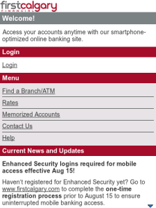 First Calgary Financial Mobile Banking