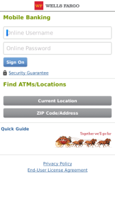 Wells Fargo Mobile Banking