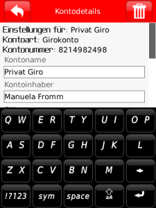 S-Finanzstatus for blackberry app Screenshot