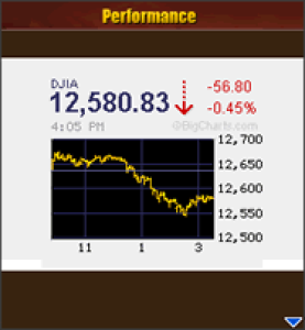 e-Mobile Stocks for blackberry app Screenshot