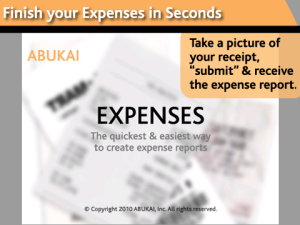 ABUKAI Expenses for blackberry app Screenshot
