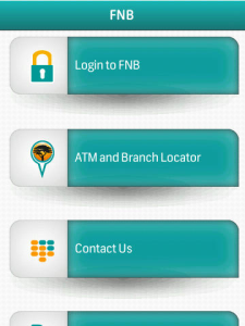 FNB Online Banking for blackberry app Screenshot
