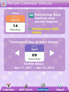 Period Calendar Deluxe - Menstruation and Ovulation Calendar