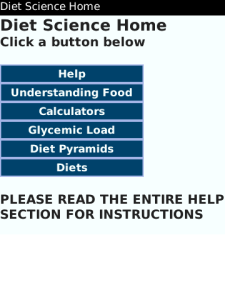 Diet Science