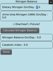 Dietary Software Touch Screen Version