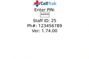 CellTrak for blackberry app Screenshot