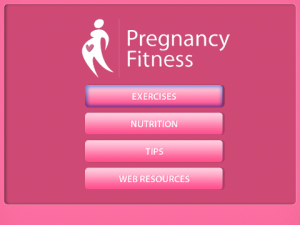 Pregnancy Fitness for blackberry app Screenshot