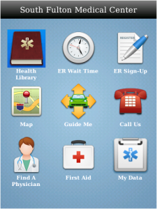 South Fulton Medical Center for blackberry app Screenshot