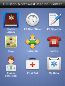 Houston Northwest Medical Center for blackberry app Screenshot