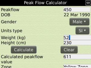 Peak Flow Calculator