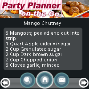 Ah Party Planner on the Go for blackberry app Screenshot