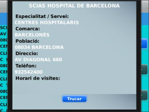 Assistencia Sanitaria for blackberry app Screenshot