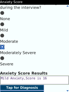 Anxiety Psychopharmacology for blackberry app Screenshot