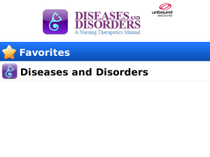 Diseases and Disorders